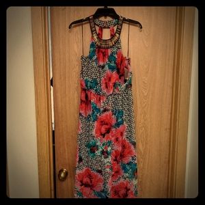 NEVER WORN Thalia Sodi embellished high low dress